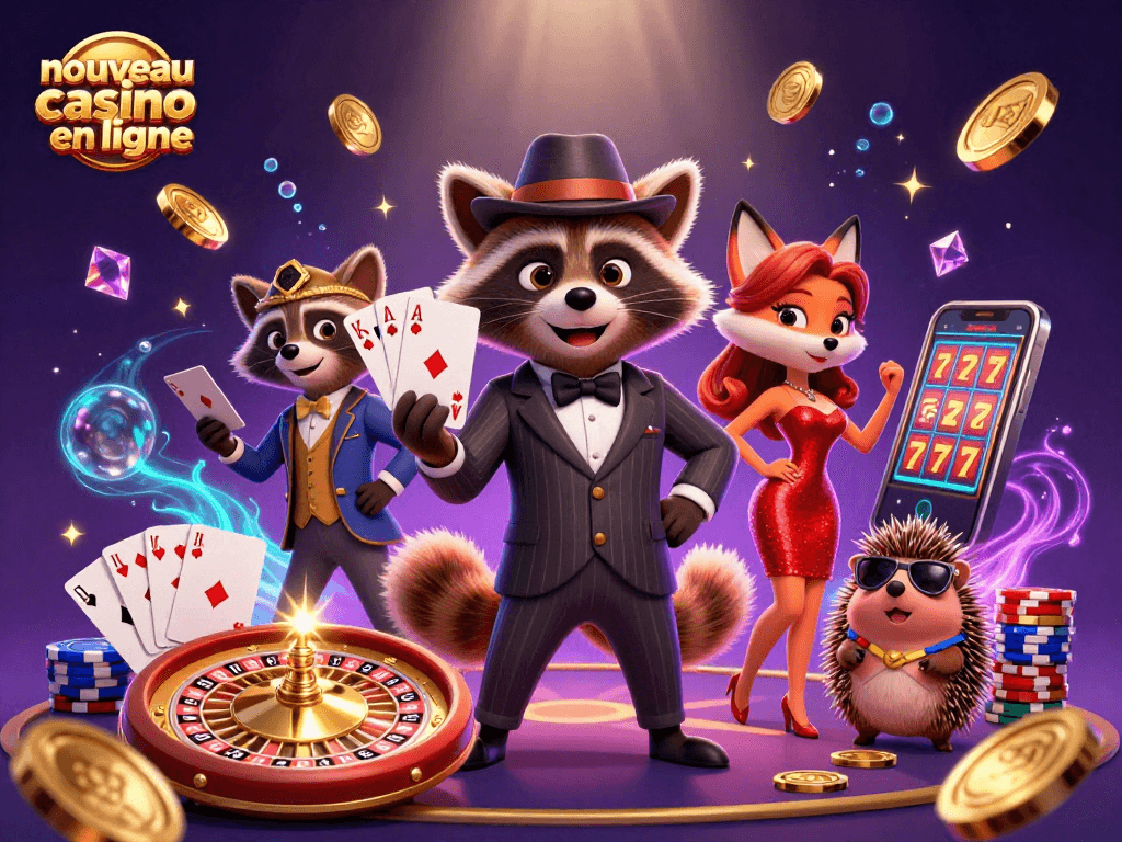 Les couverts de jeu d'un nouveau casino en ligne, des gains scintillants et un plateau dynamique.