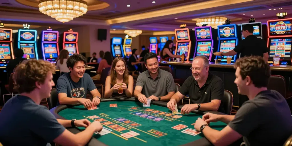 Experience the thrill of uk casinos not on gamstop with players enjoying various games.