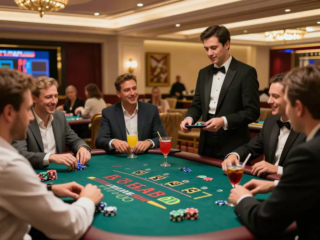 Players enjoying thrilling games at UK casinos not on GamStop with vibrant decor and engaging atmosphere.