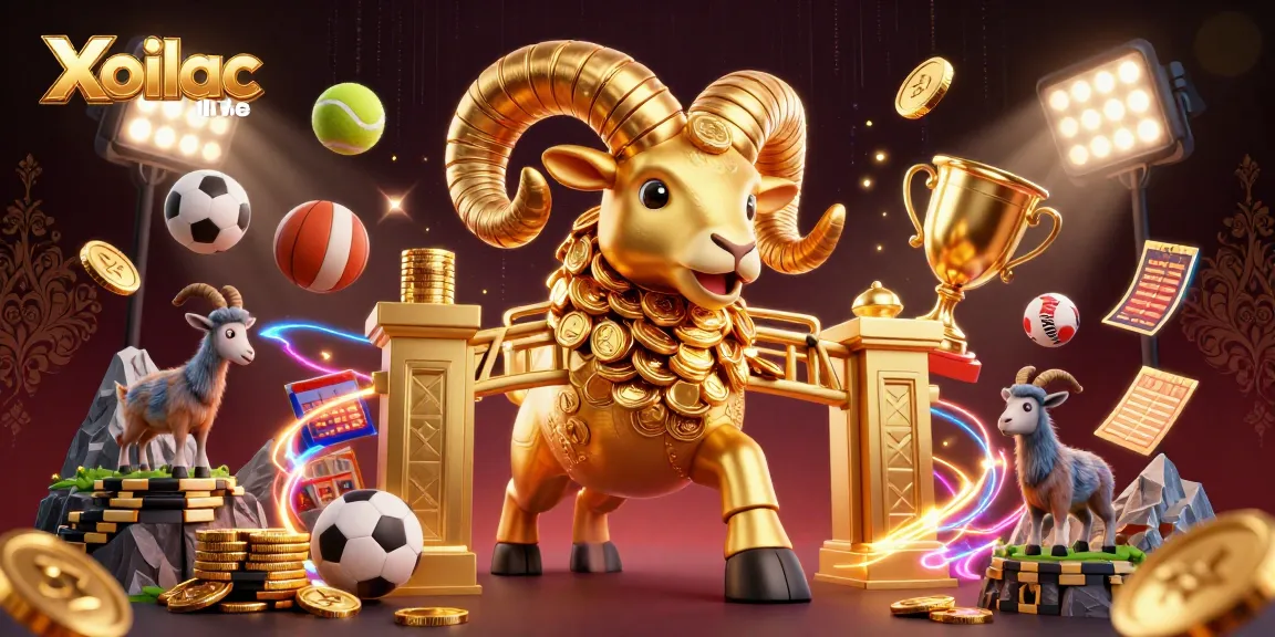 Experience thrilling Xoilac live action with an energetic scene full of sports balls and dynamic elements.