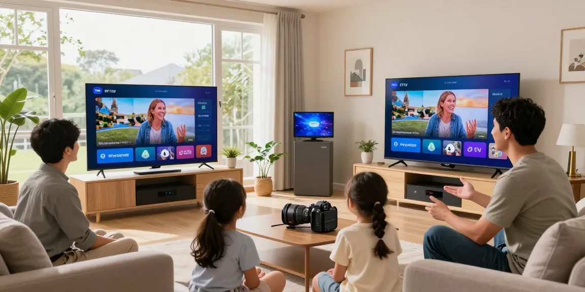 Trusted IPTV reseller uk assisting a local family with home entertainment setup, providing quality service in the community.