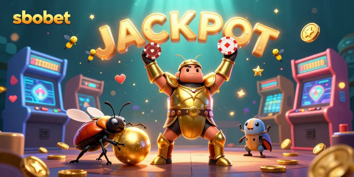 Win big with sbobet using strategic betting and gaming techniques in this vibrant, animated casino scene.