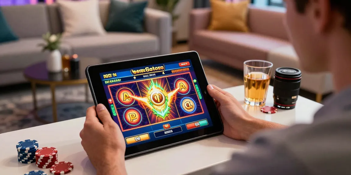 Exciting gameplay at uk casinos not on gamstop in a modern lounge with stylish decor.